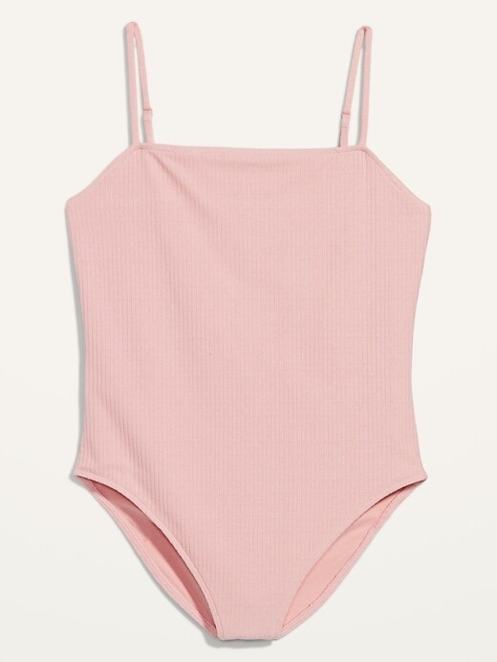 Old Navy Pink Fitted Cami Ribbed Knit Bodysuit NWT - Picture 2 of 5